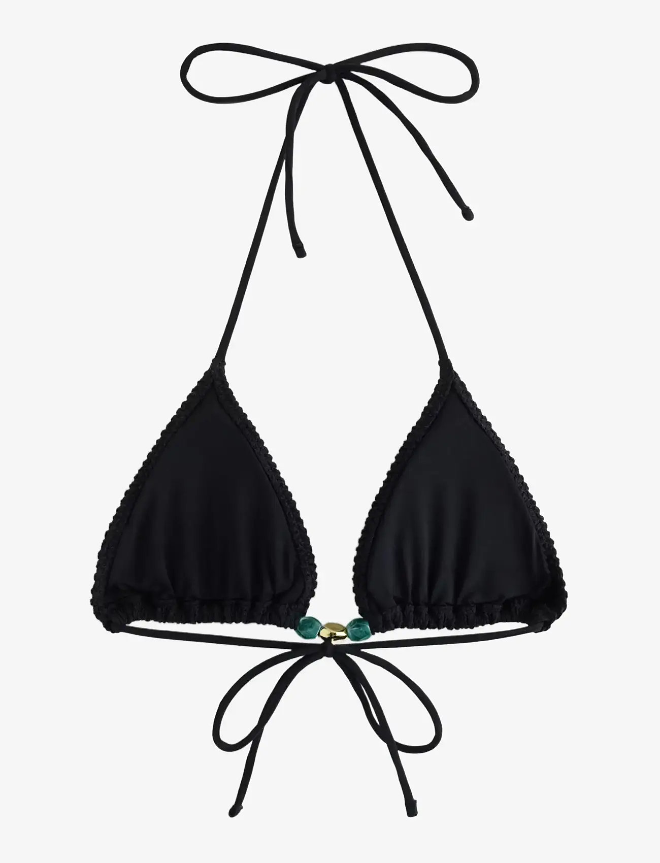 Lindex - Triangle bikini bra - dreieck-bikini-oberteile - black - 2