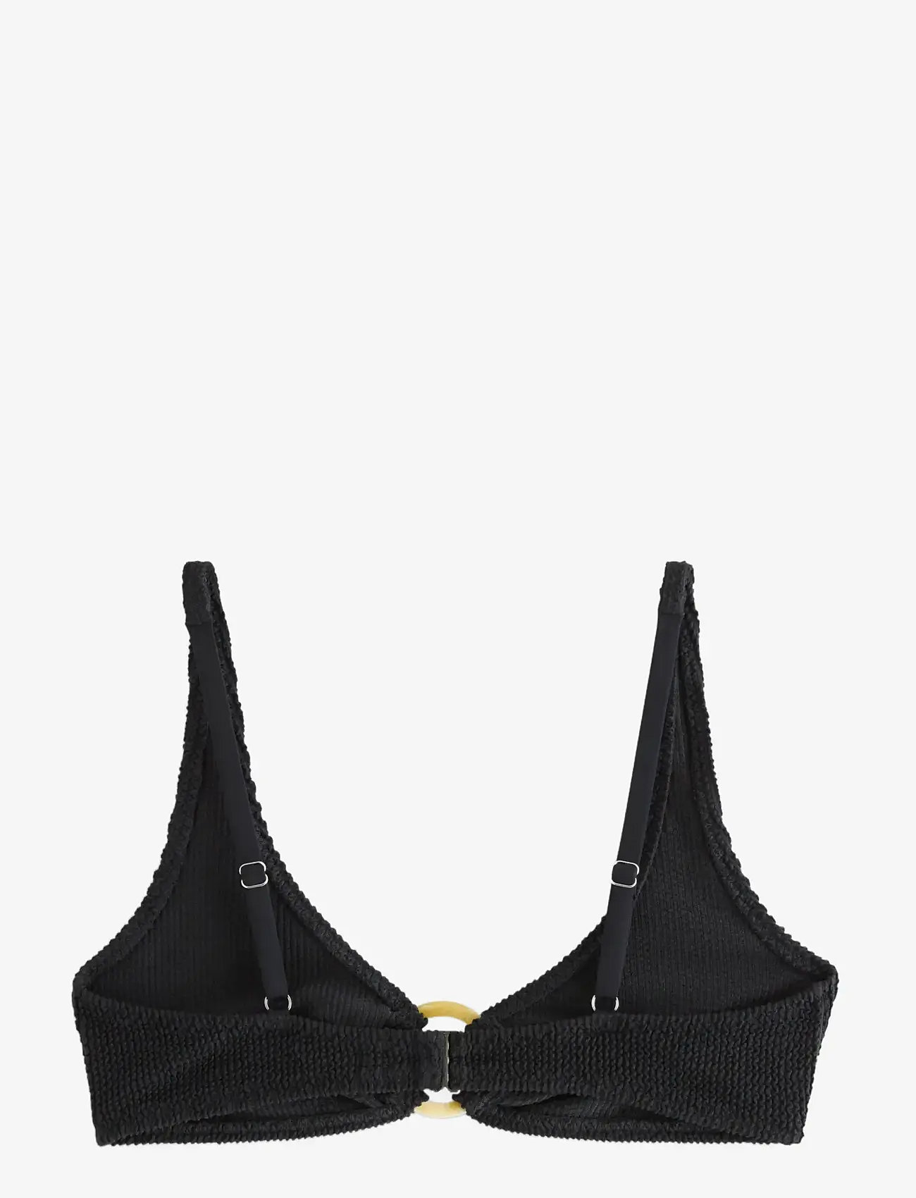 Lindex - Unpadded bikini bra - push-up-bikini-oberteile - black - 2