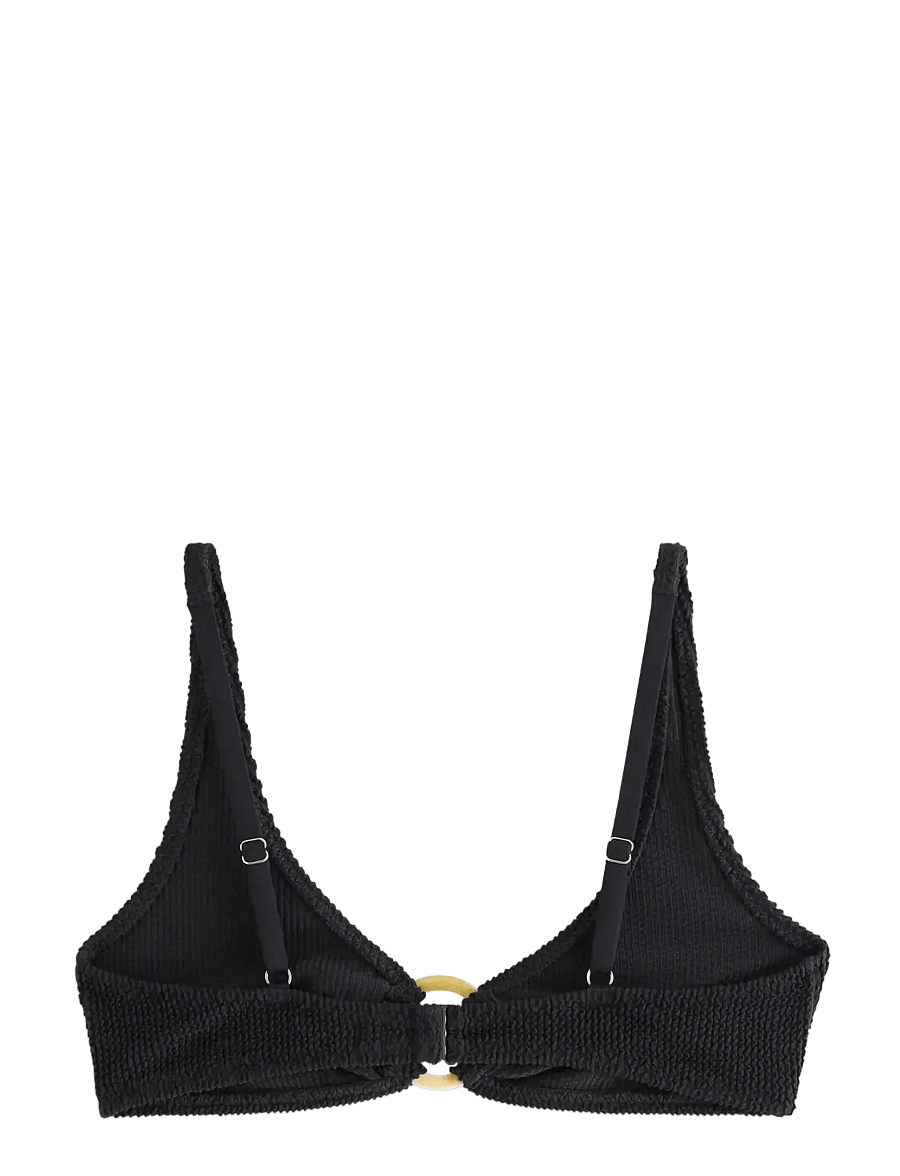 Lindex - Unpadded bikini bra - push-up bikinit - black - 2