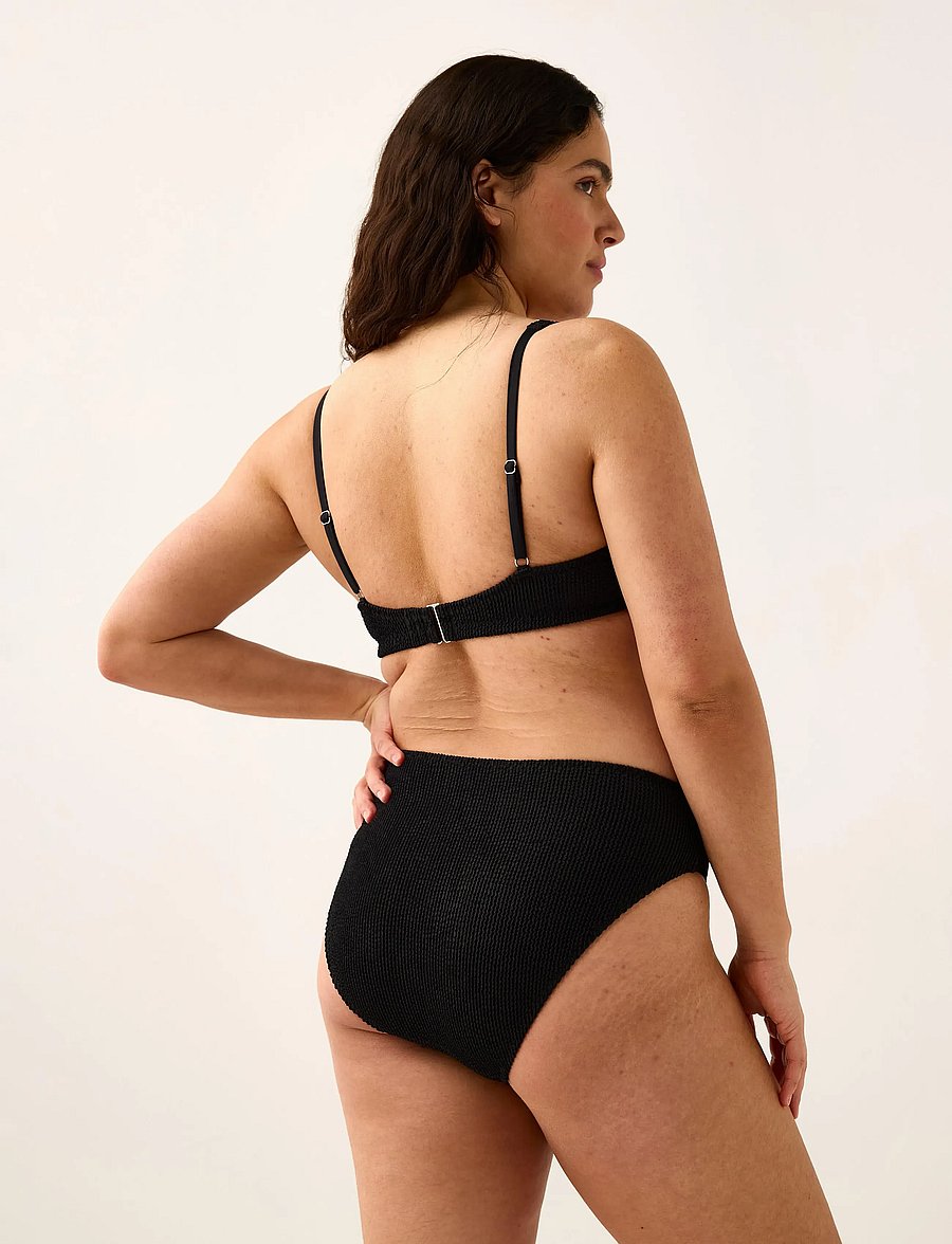 Lindex - Unpadded bikini bra - push-up bikinit - black - 3