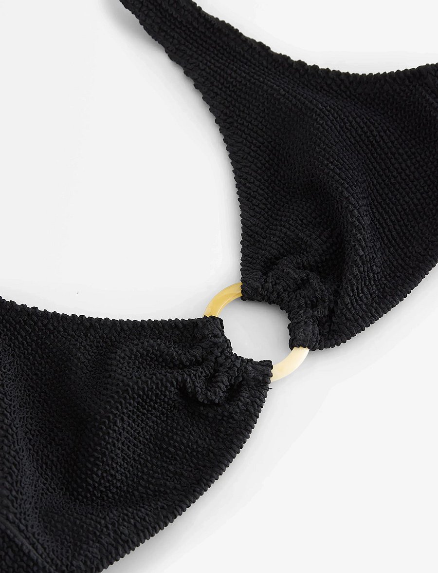 Lindex - Unpadded bikini bra - push-up bikinit - black - 5