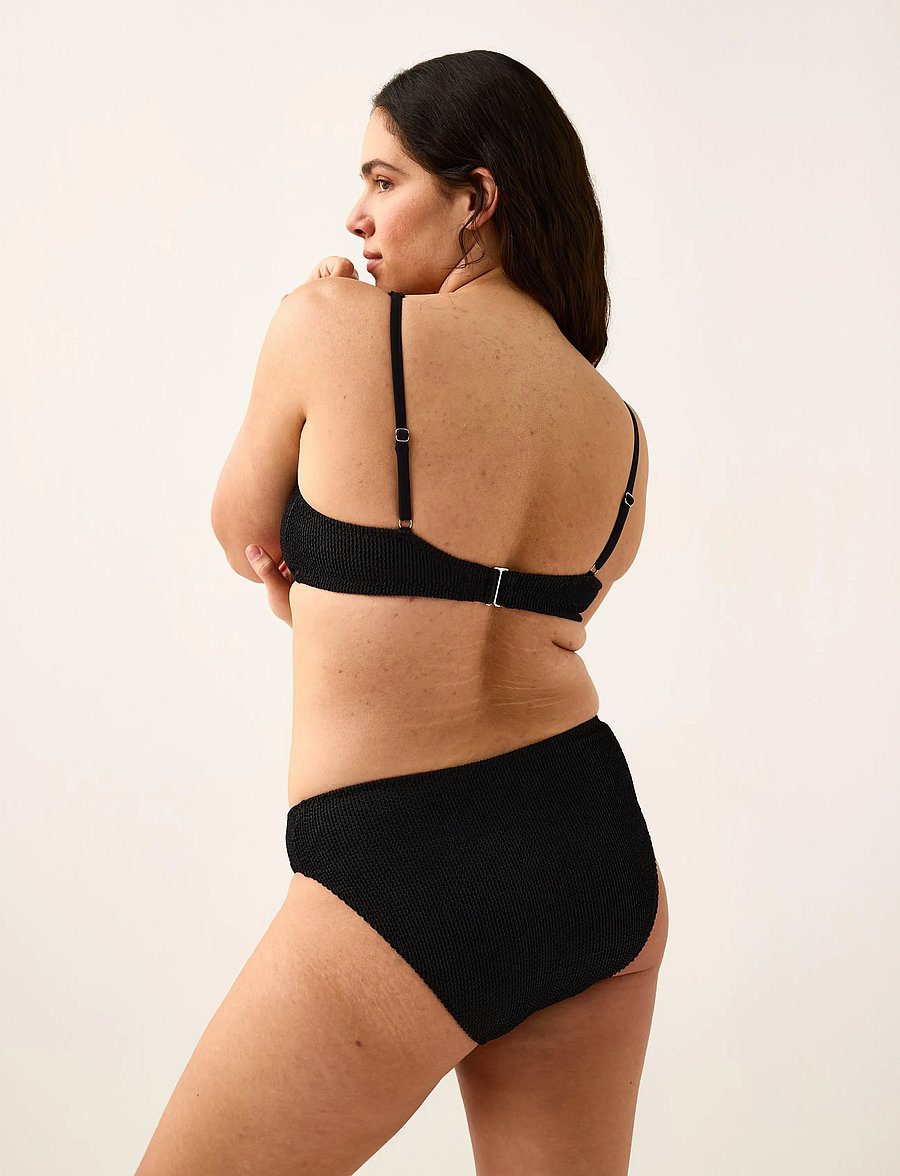 Lindex - Crinkled bikini bottom - bikinibriefs - black - 3