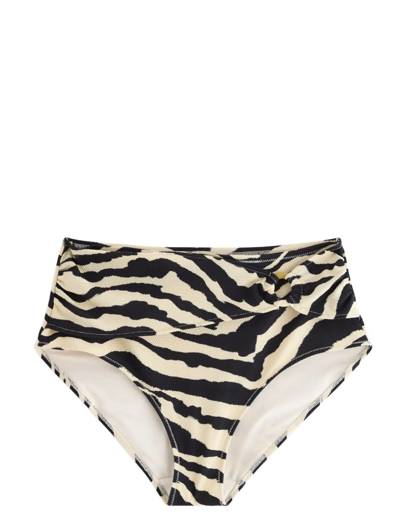 Lindex Bikini bottom with high waist - Tøj - DUSTY WHITE / cream