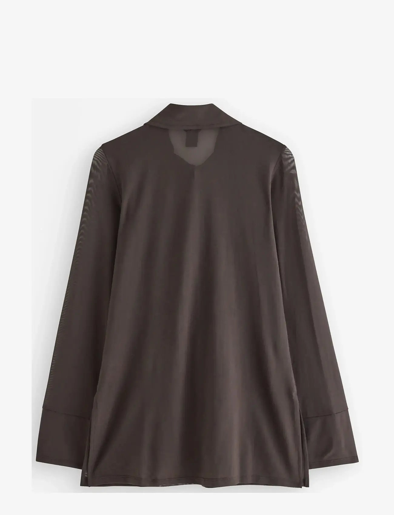 Lindex - Shirt Long Moira - langærmede skjorter - dark brown - 2