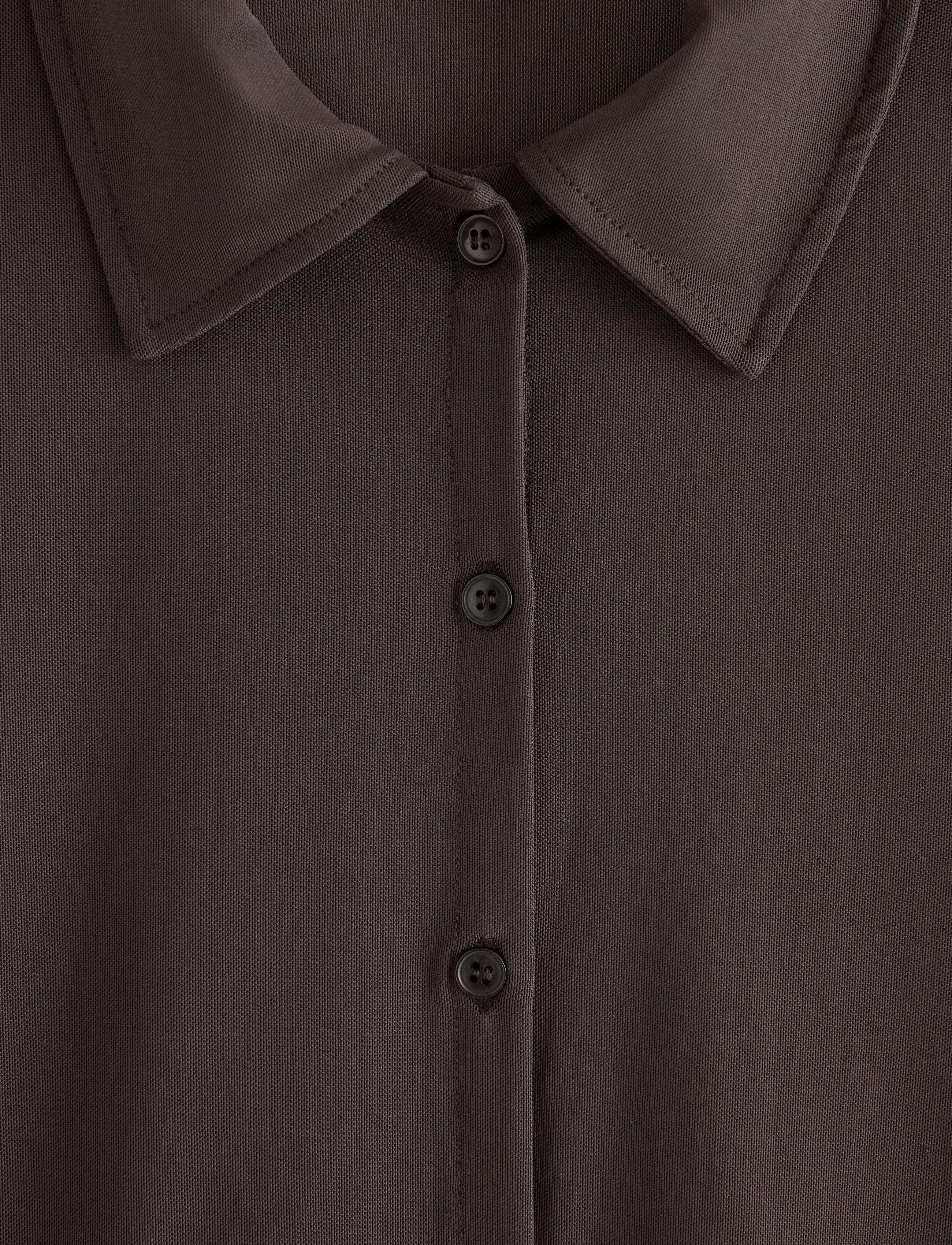 Lindex - Shirt Long Moira - langärmlige hemden - dark brown - 5