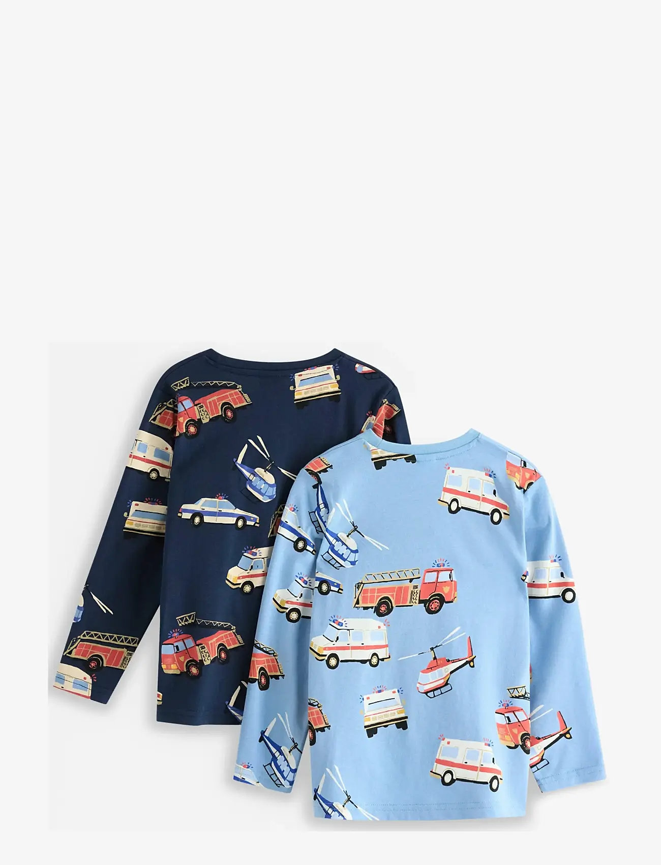 Lindex - 2-pack long-sleeved top - langærmede t-shirts - dark blue - 2