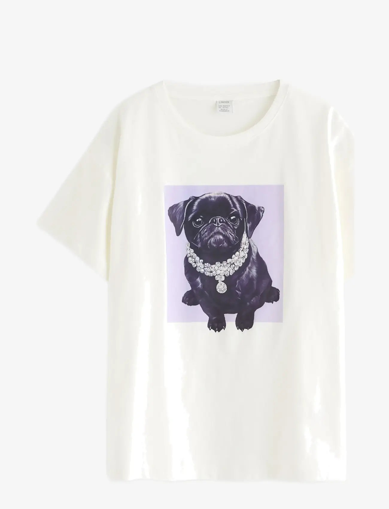 Lindex - T-shirt - kortermede t-skjorter - off white - 1