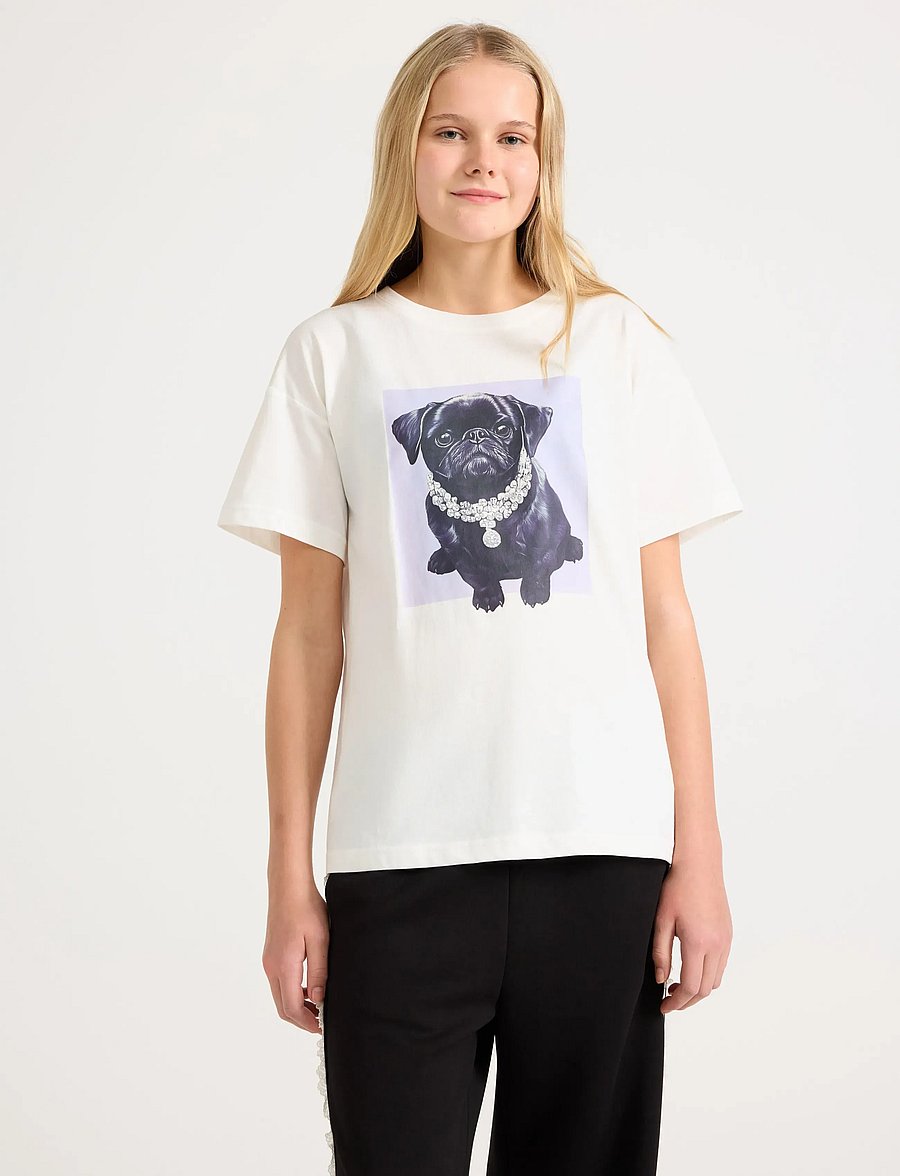 Lindex - T-shirt - kortærmede t-shirts - off white - 0