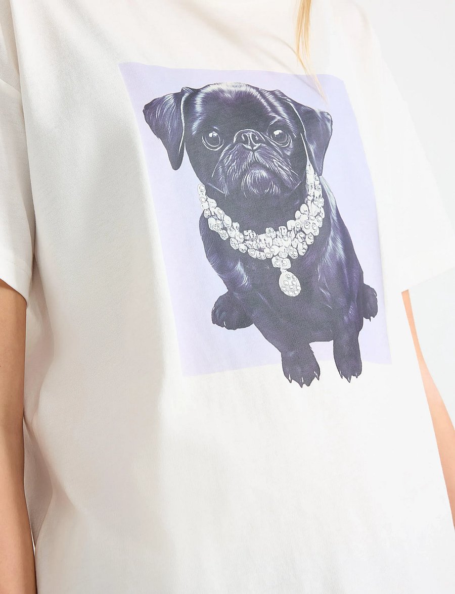 Lindex - T-shirt - kortærmede t-shirts - off white - 4