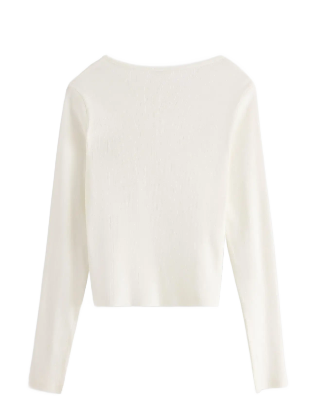 Lindex - Top with lacing - lange mouwen - off white - 2