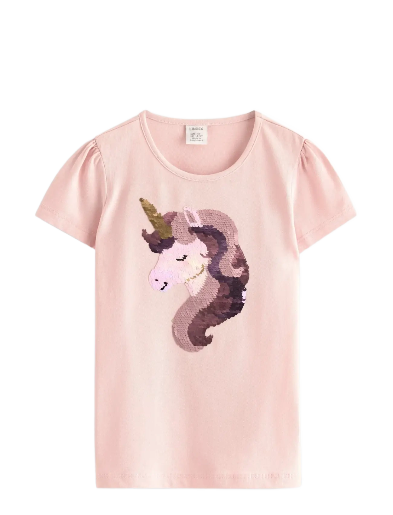 Lindex Top ss unicorn flipsequins - Basics - LIGHT DUSTY PINK / pink/rose