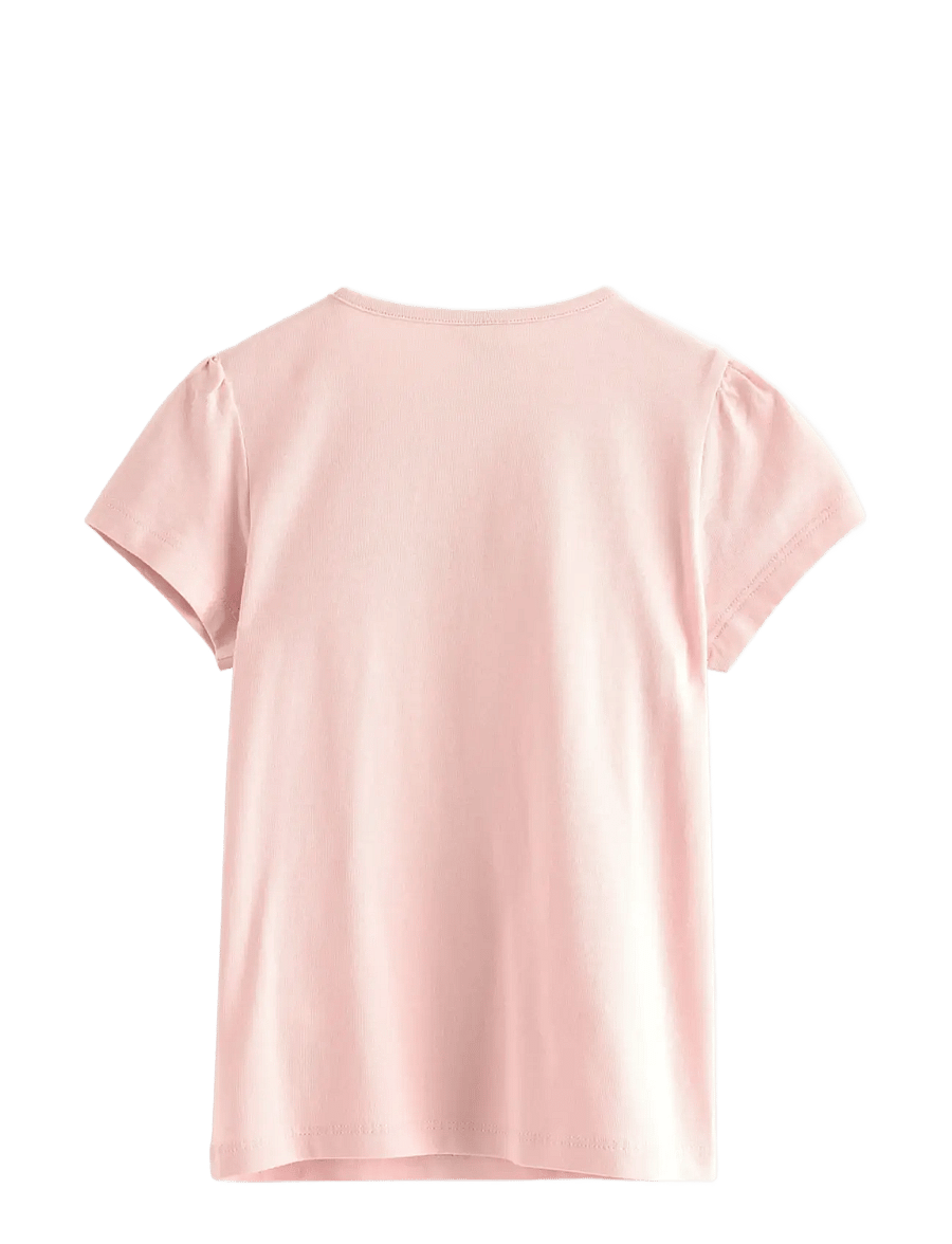 Lindex - Short-sleeved top with reversible sequins motif - kurzärmelige - light dusty pink - 2