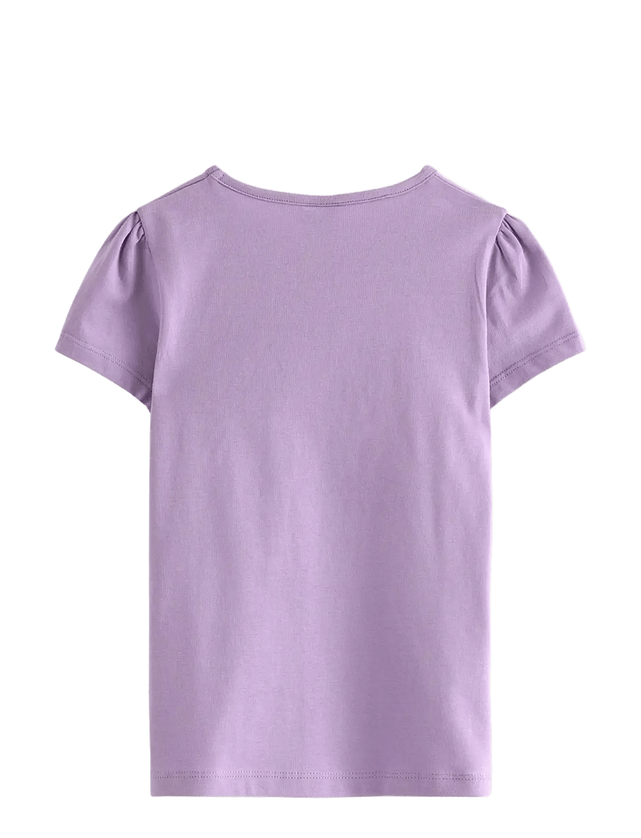Lindex - Short-sleeved top with reversible sequins motif - kortærmede t-shirts - lilac - 2