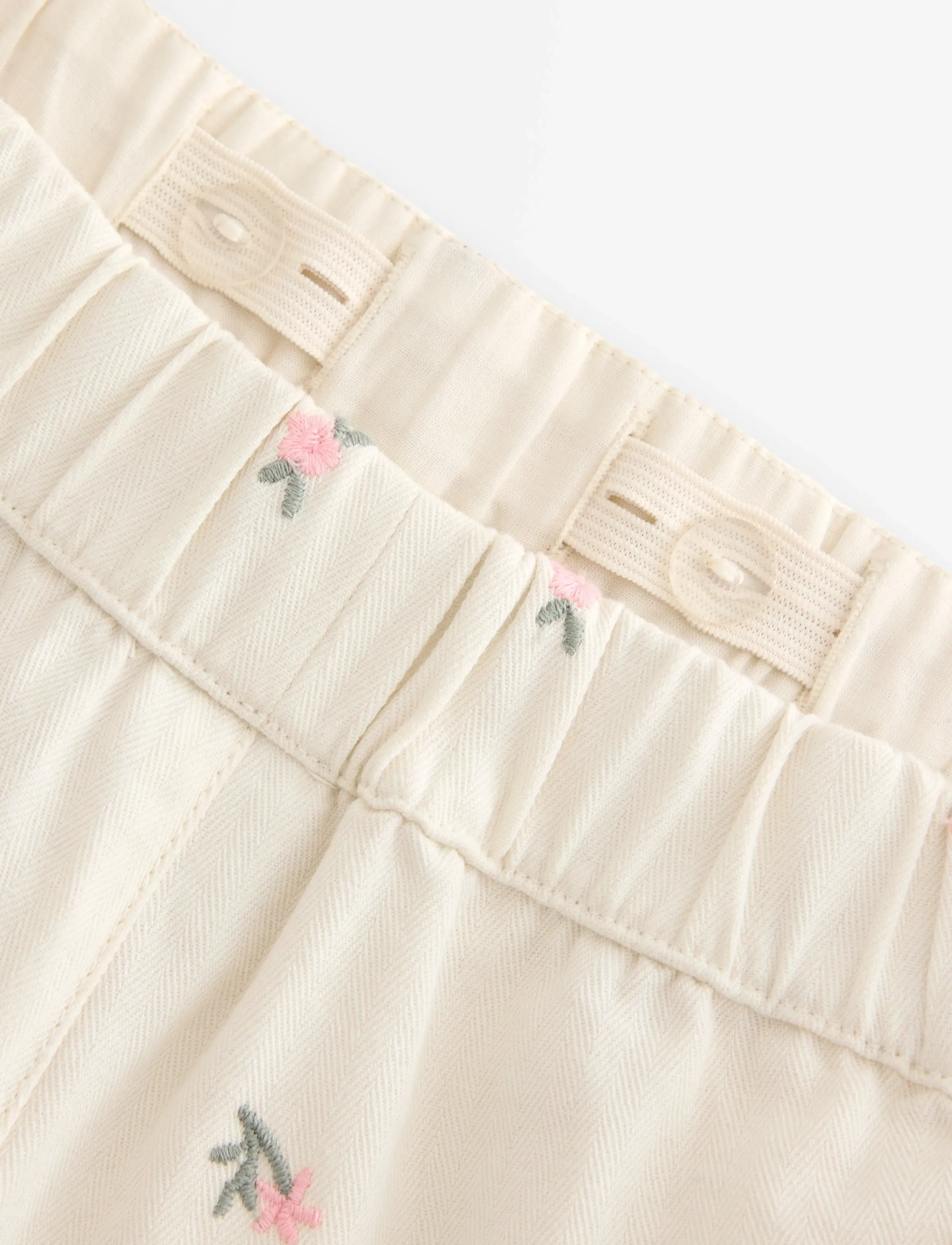 Lindex - Straight trousers - trousers - white - 4