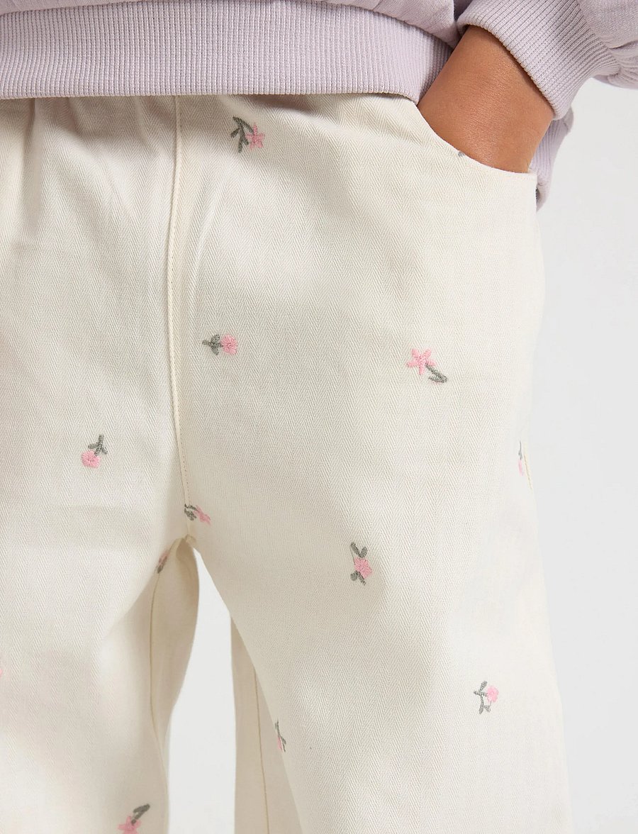 Lindex - Straight trousers - osta vanuse järgi - white - 5