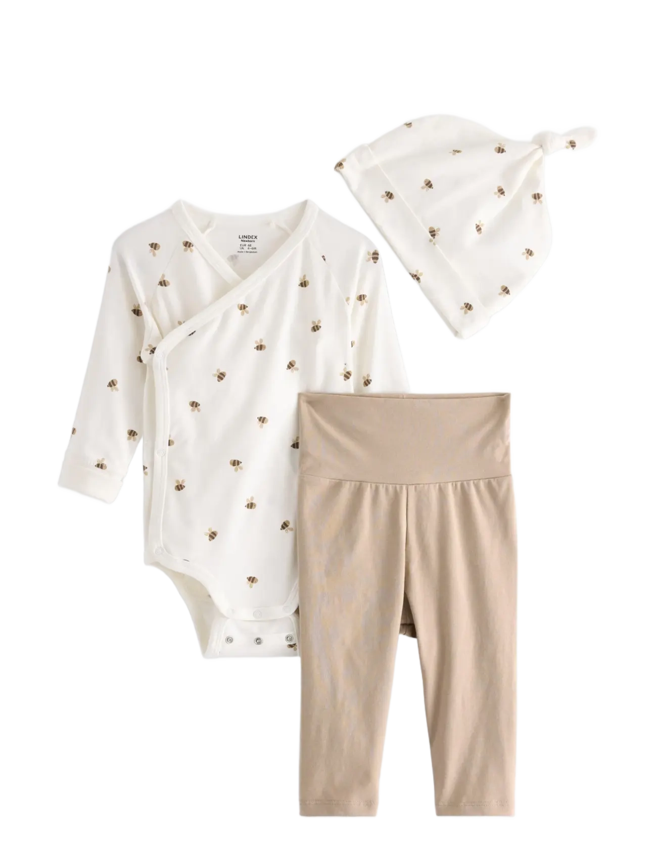 Lindex 3-Piece Baby Starter Kit, 44, Beige > Baby Gavesæt, Børn