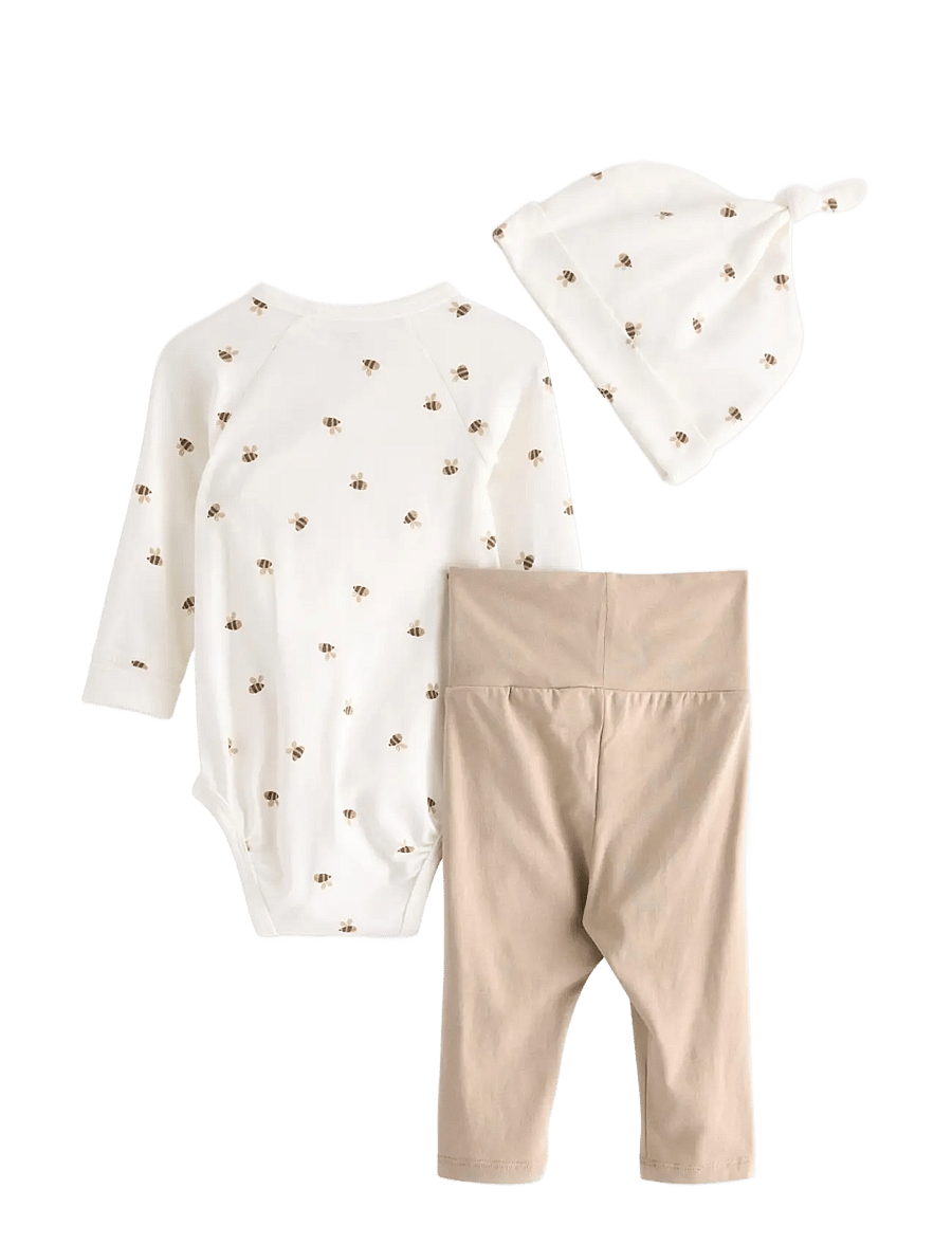 Lindex - 3-piece baby starter kit - einkaufen nach alter von - beige - 1