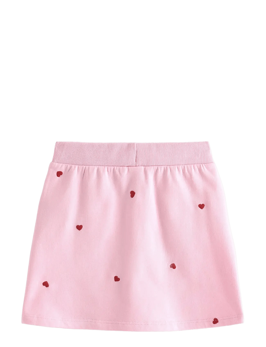 Lindex - skirt fleece embroidery - miniseelikud - light pink - 2