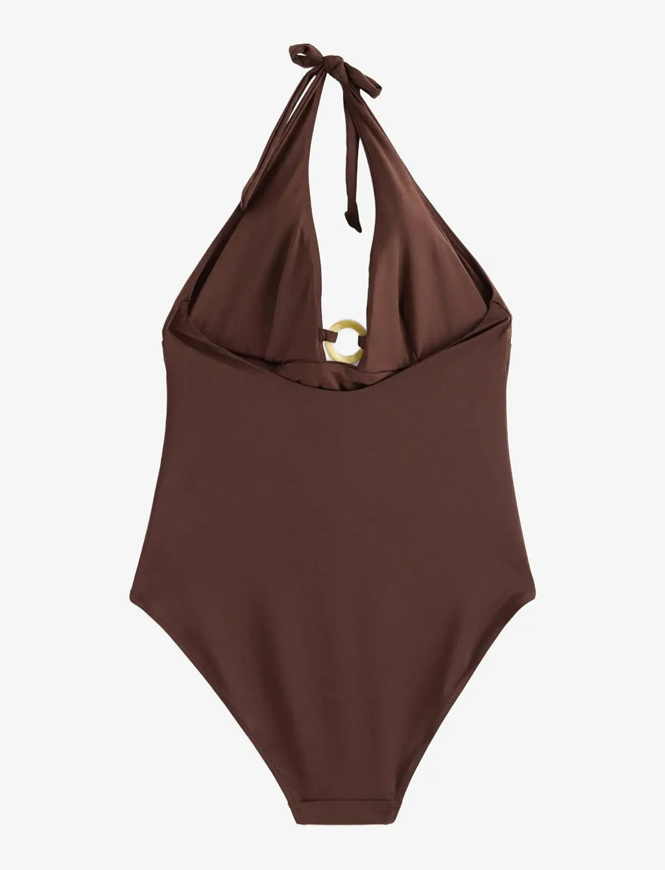 Lindex - Swimsuit with halterneck - badedragter - dk brown - 2