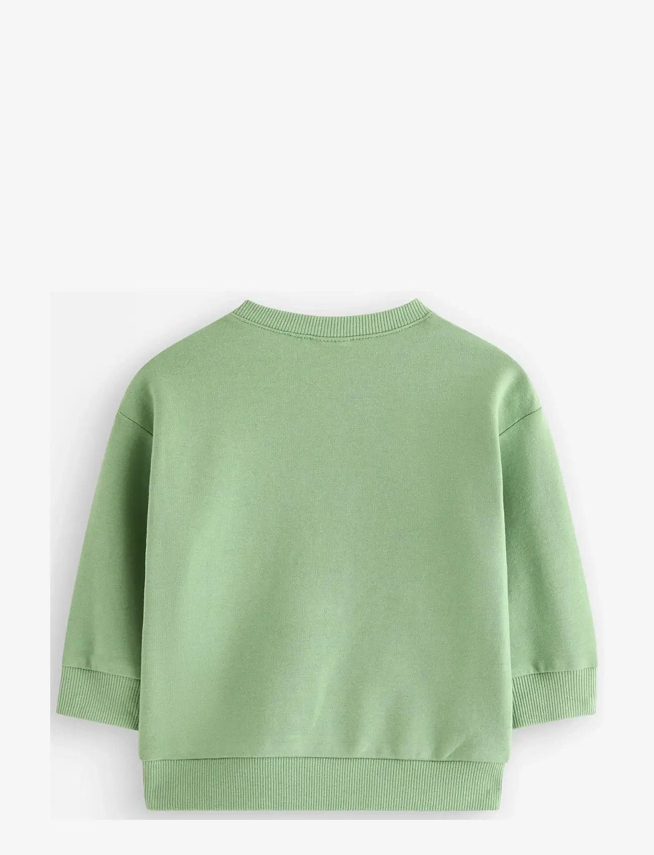 Lindex - sweatshirt crocodile 3d effect - sweatshirts & kapuzenpullover - dusty green - 1