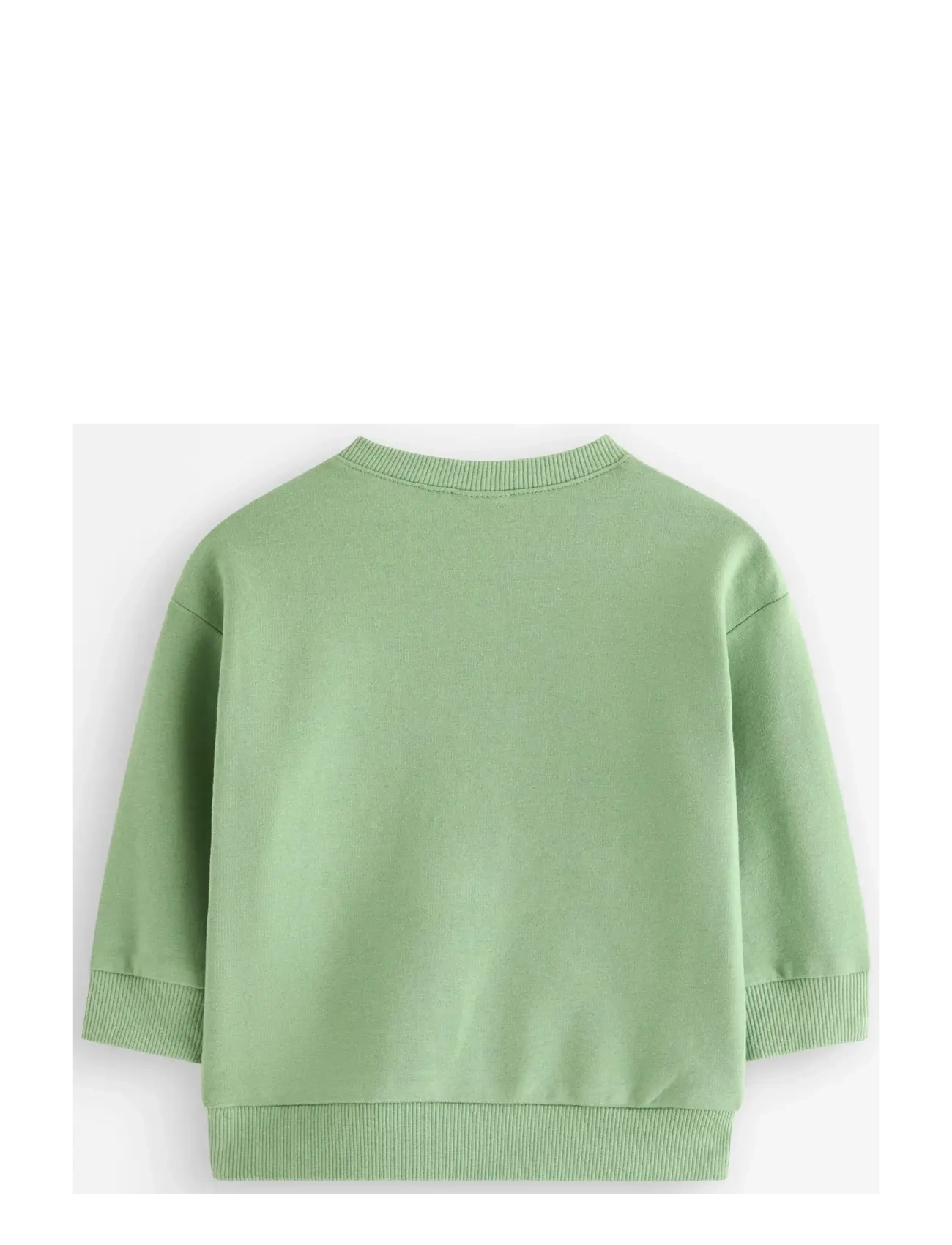 Lindex - sweatshirt crocodile 3d effect - sweatshirts & hættetrøjer - dusty green - 1
