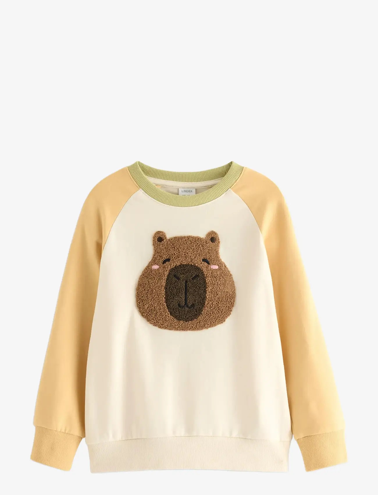 Lindex - Sweatshirt Capybara Raglan - sweatshirts - white - 1