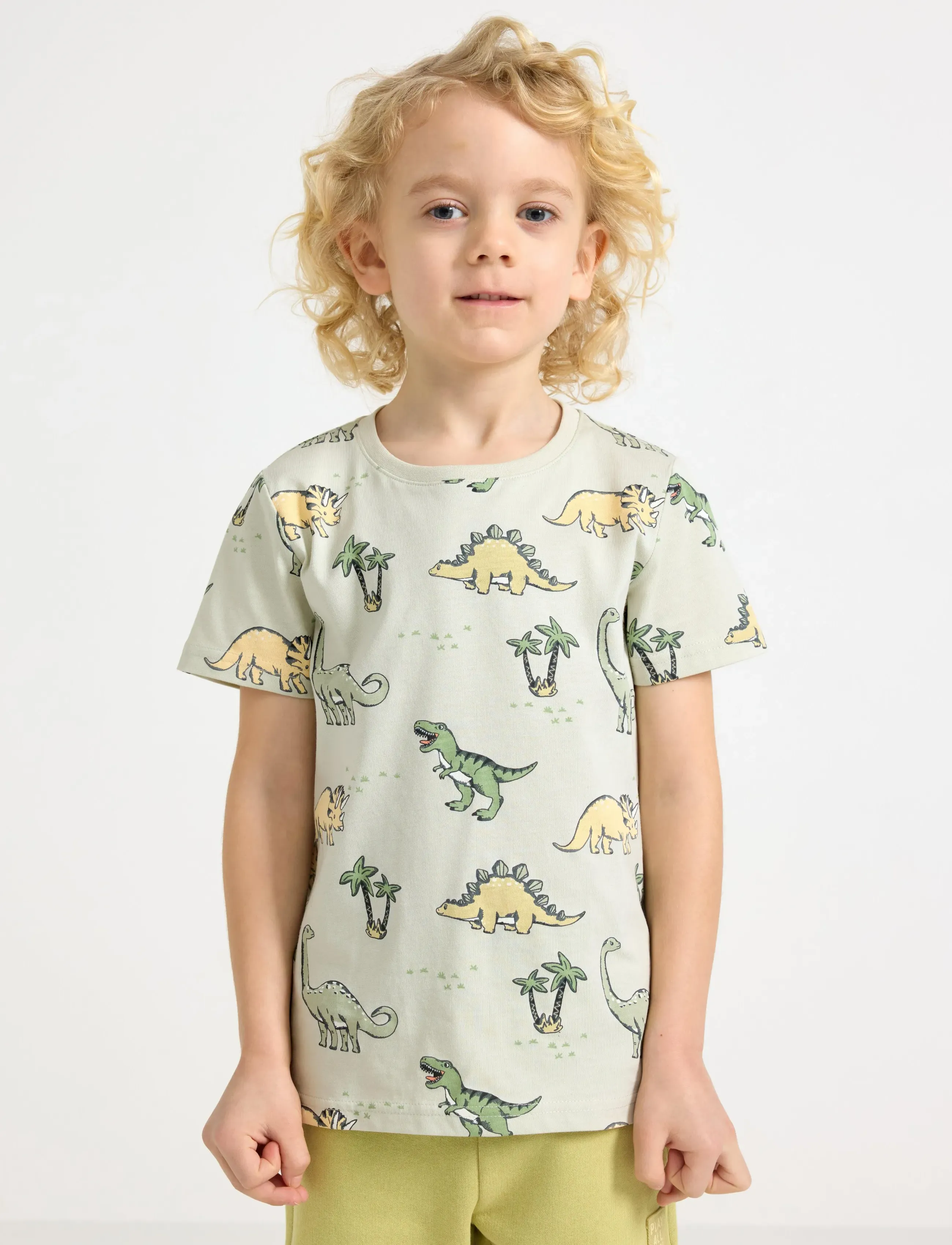 Lindex T-Shirt, 92, Green, T-Shirts > Kortærmede, Børn
