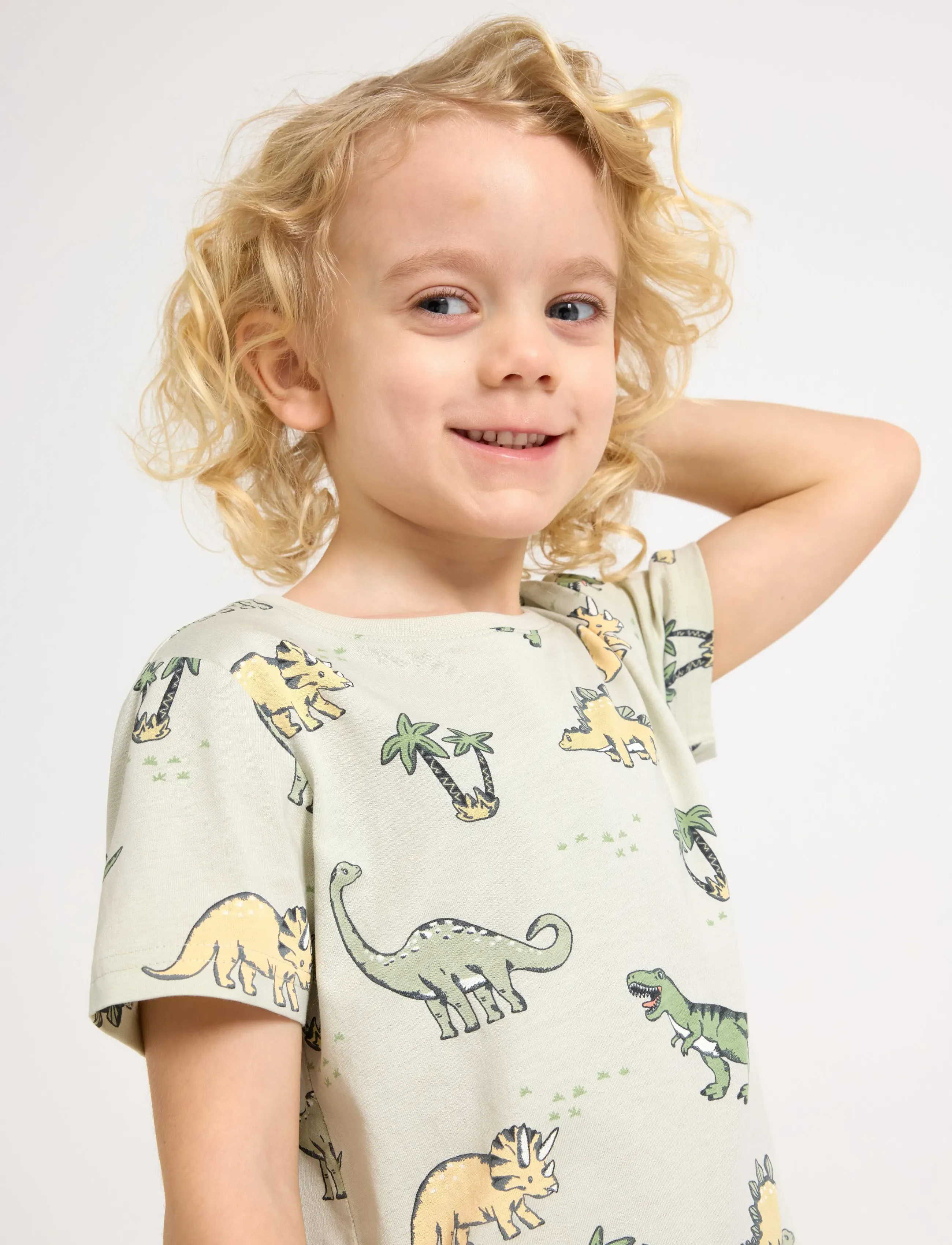 Lindex - T-shirt - short-sleeved t-shirts - light dusty green - 4