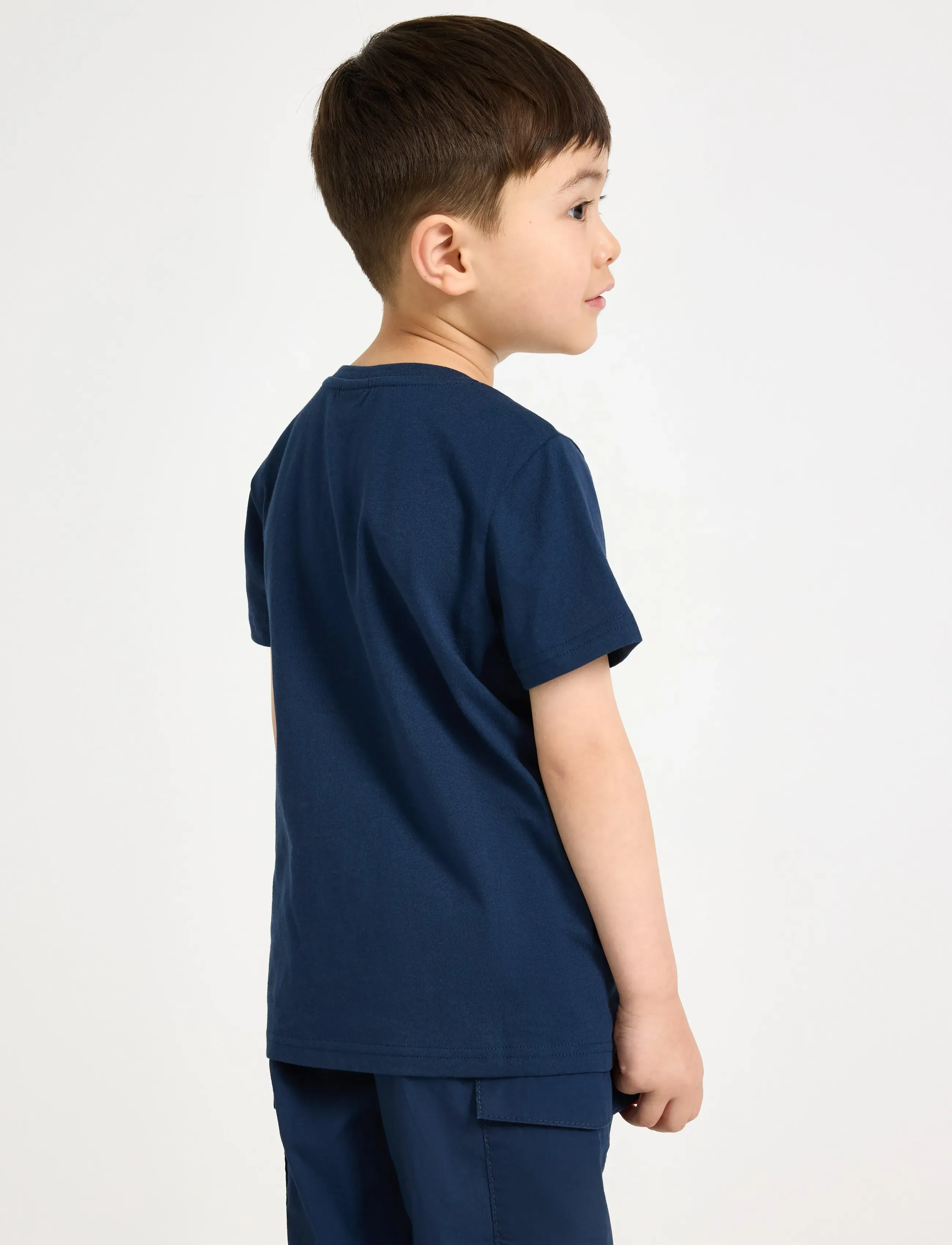 Lindex - Top SS SOS Flip sequins - t-shirts à manches courtes - dark blue - 3