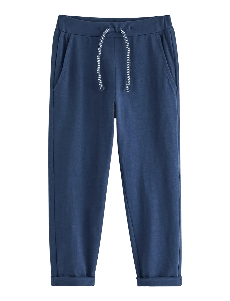 Lindex - Trousers in slub jersey - jogginghosen - dark blue - 1
