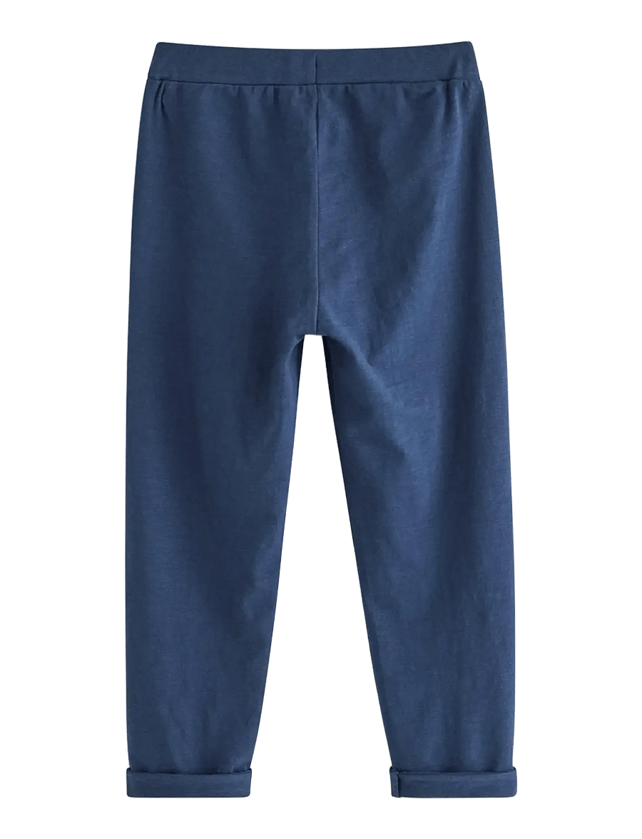Lindex - Trousers in slub jersey - jogginghosen - dark blue - 2