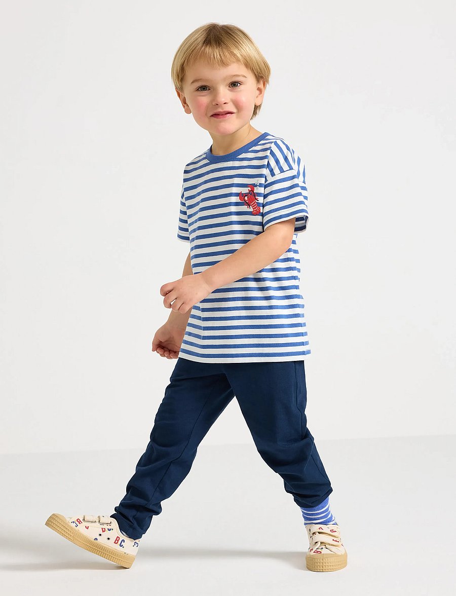 Lindex - Trousers in slub jersey - jogginghosen - dark blue - 0