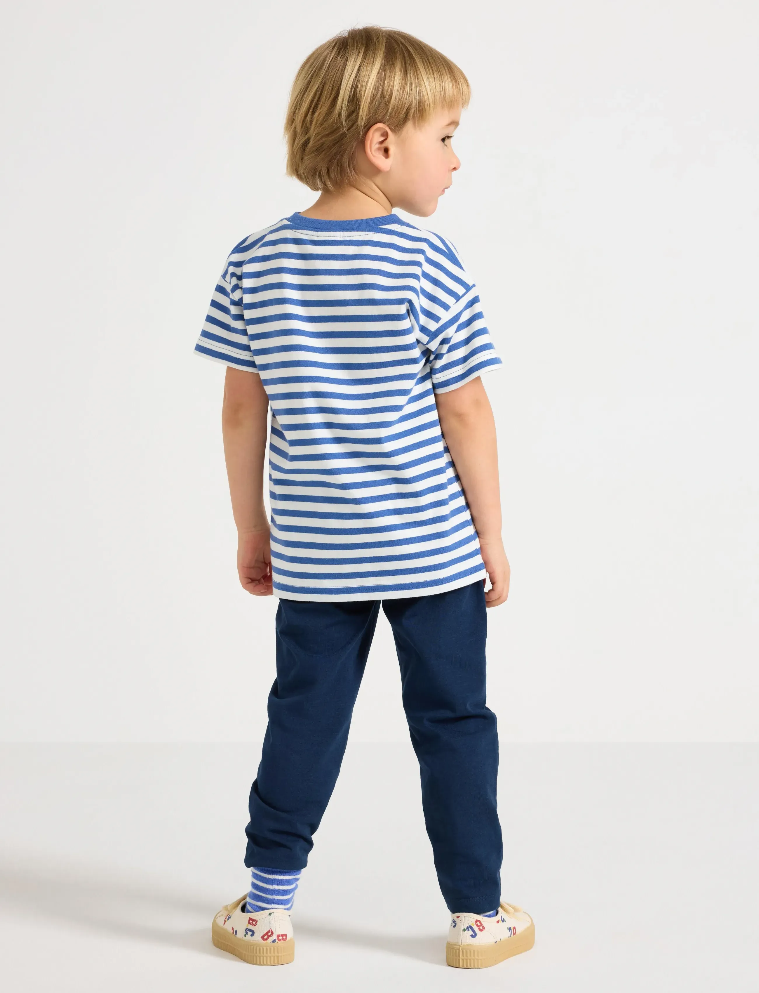 Lindex - Trousers in slub jersey - mjukisbyxor - dark blue - 3