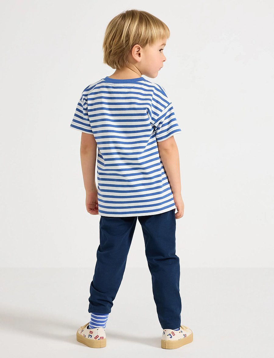 Lindex - Trousers in slub jersey - jogginghosen - dark blue - 3