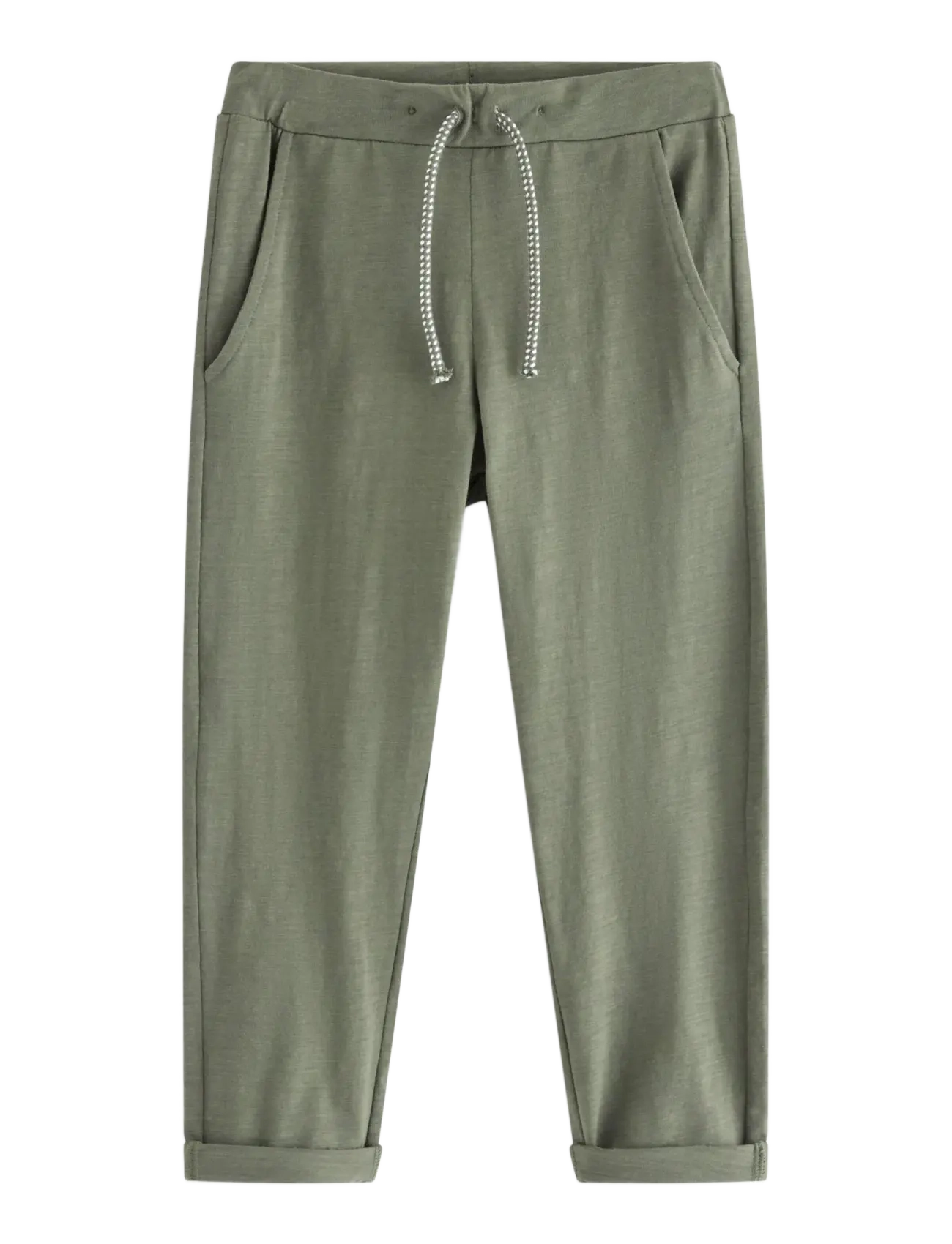 Lindex Trousers in slub jersey - Jogginghosen - LT DUSTY KHAKI / khaki/green