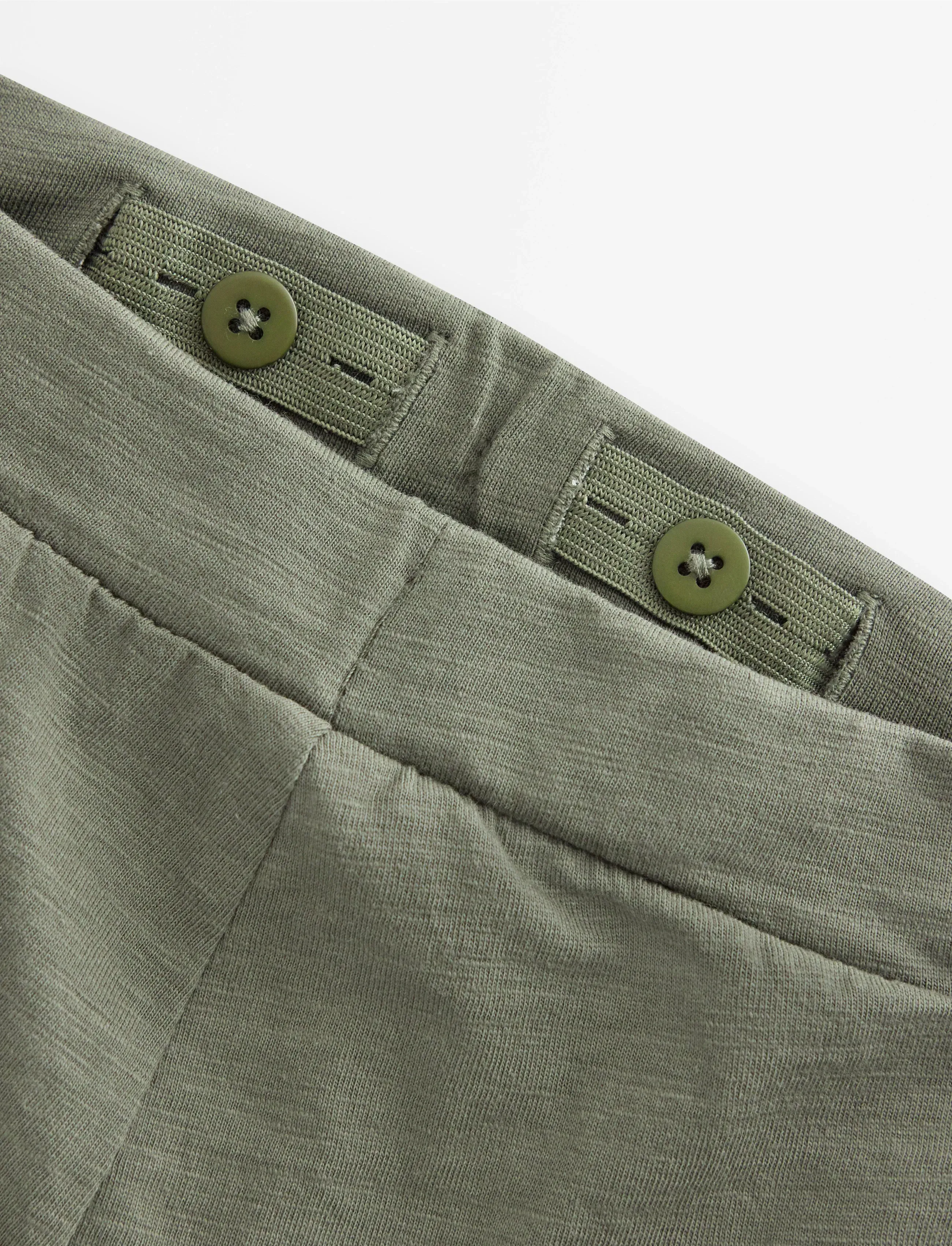 Lindex - Trousers in slub jersey - dressipüksid - lt dusty khaki - 5