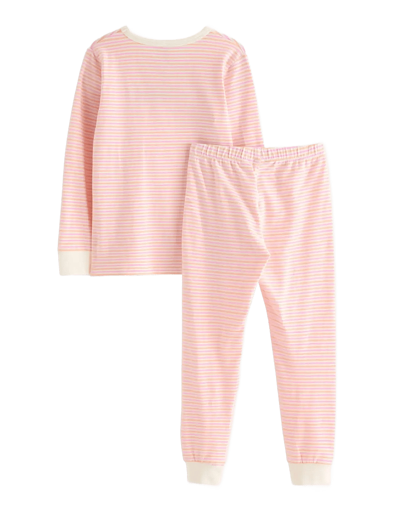 Lindex - Pyjama y d stripe placement em - pyjamassæt - white - 2