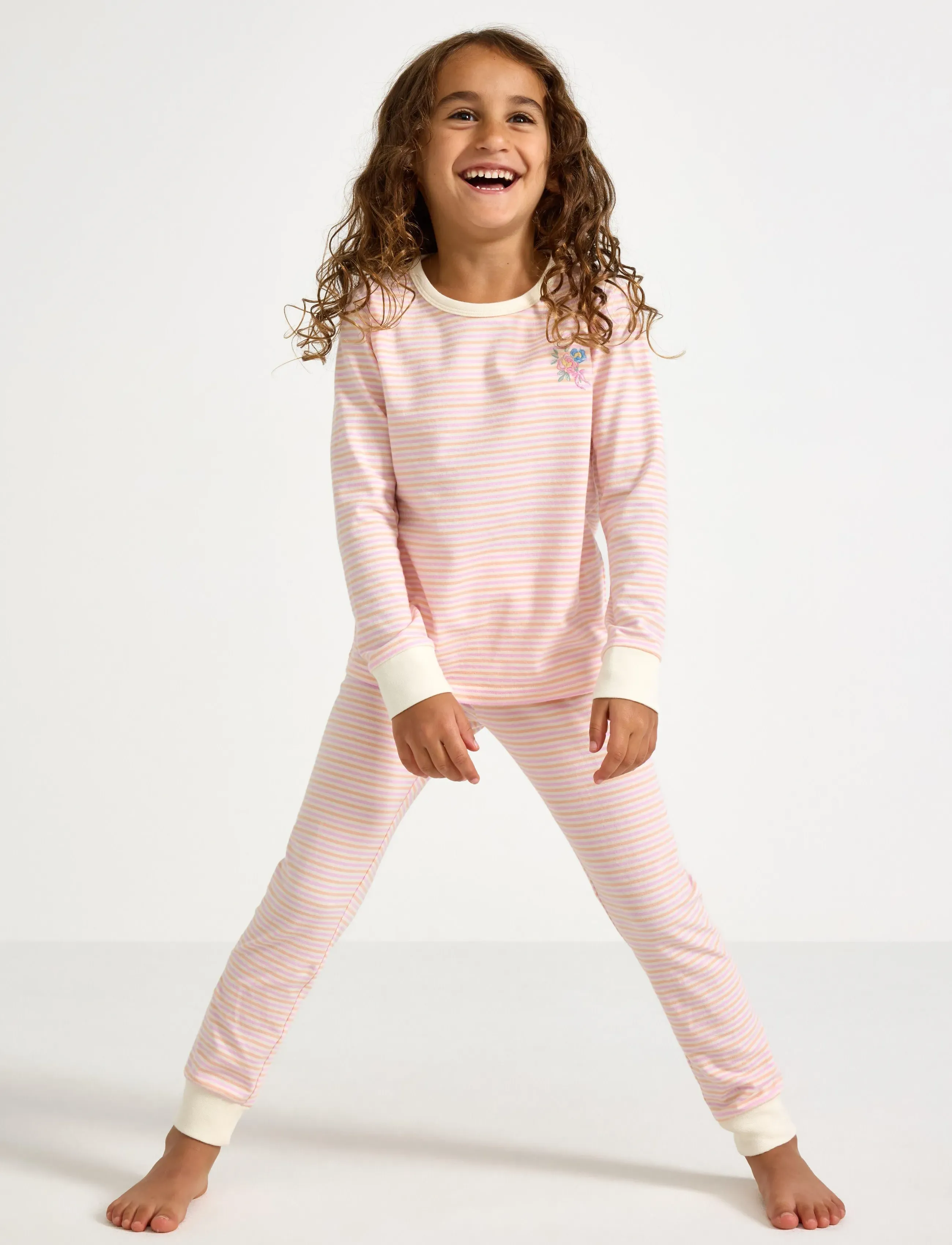 Lindex Pyjama Set, 110/116, Pink, Pyjamas > Pyjamas-Sæt, Børn