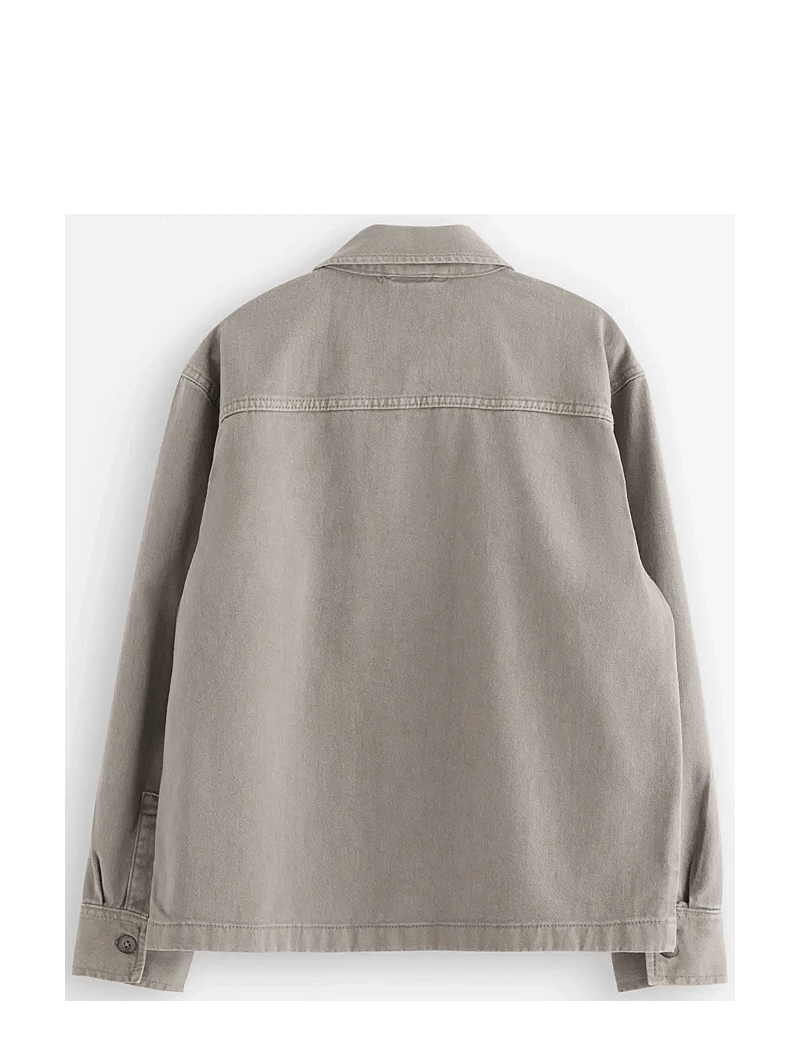 Lindex - Overshirt twill - langärmlige hemden - grey - 2