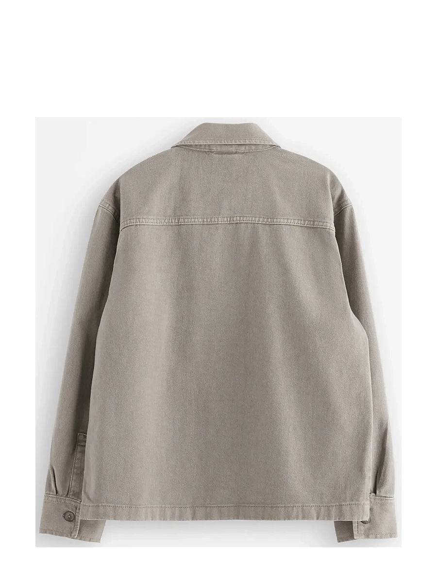 Lindex - Overshirt in cotton twill - langärmlige hemden - grey - 2
