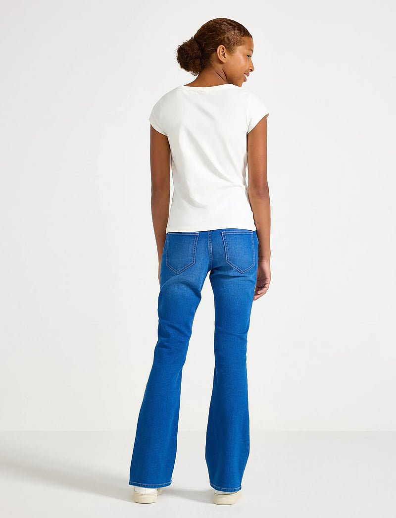 Lindex - FREJA Flared leg jeans - hosen mit weitem bein - bright blue - 3