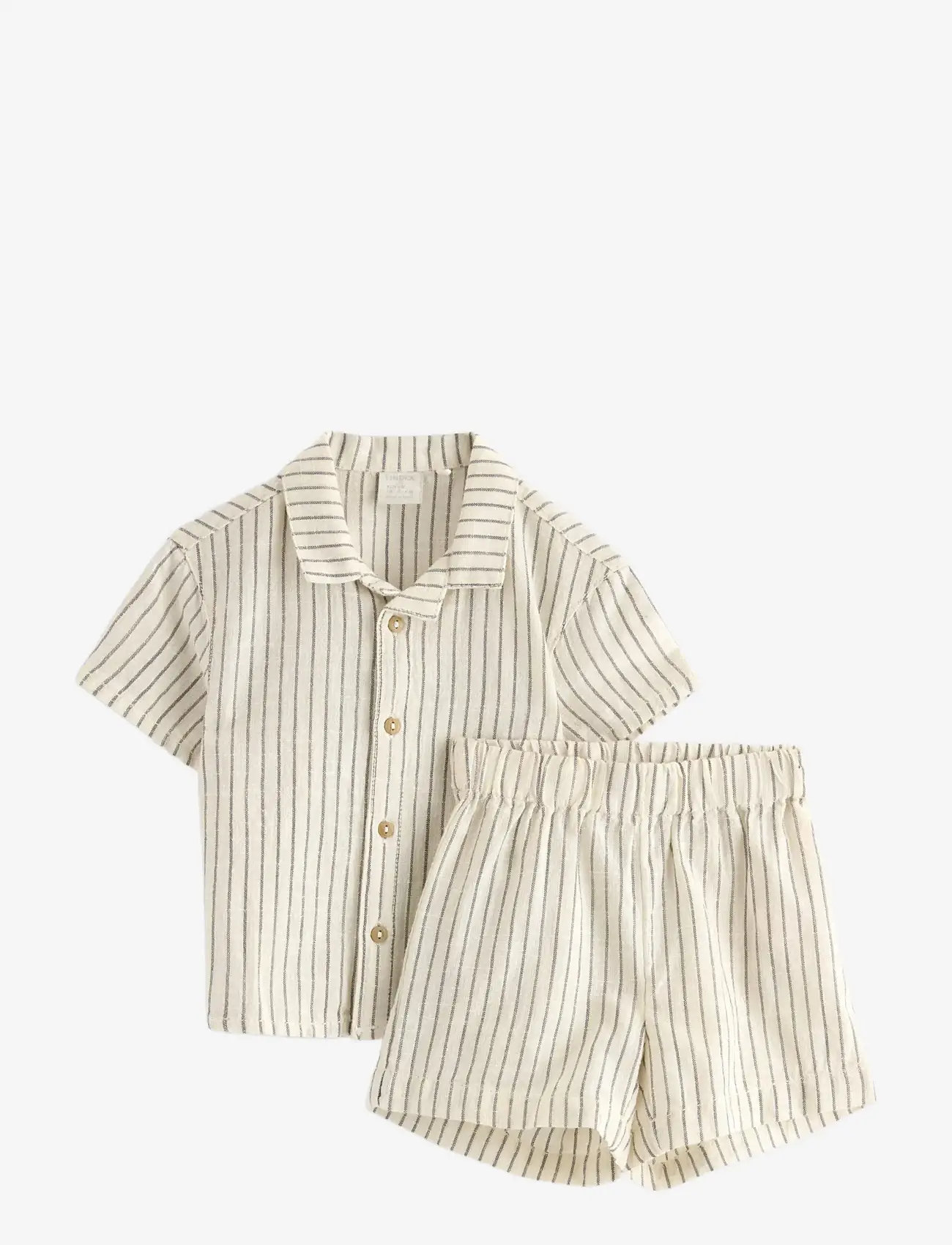 Lindex - Set - shirt and shorts - lühikeste varrukatega t-särkide komplektid - white - 0