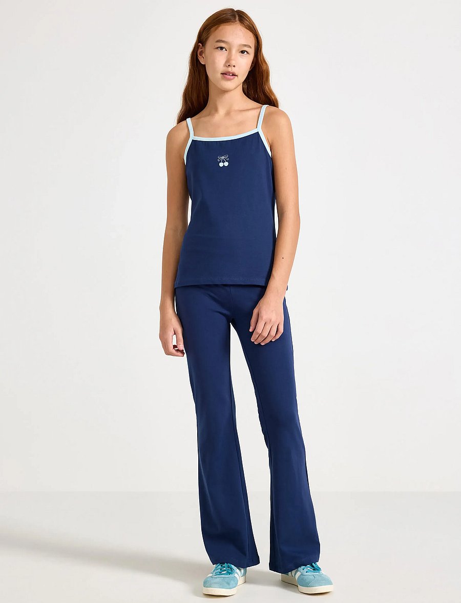 Lindex - 2pack strap tank top and yoga - tanktops - blue - 0