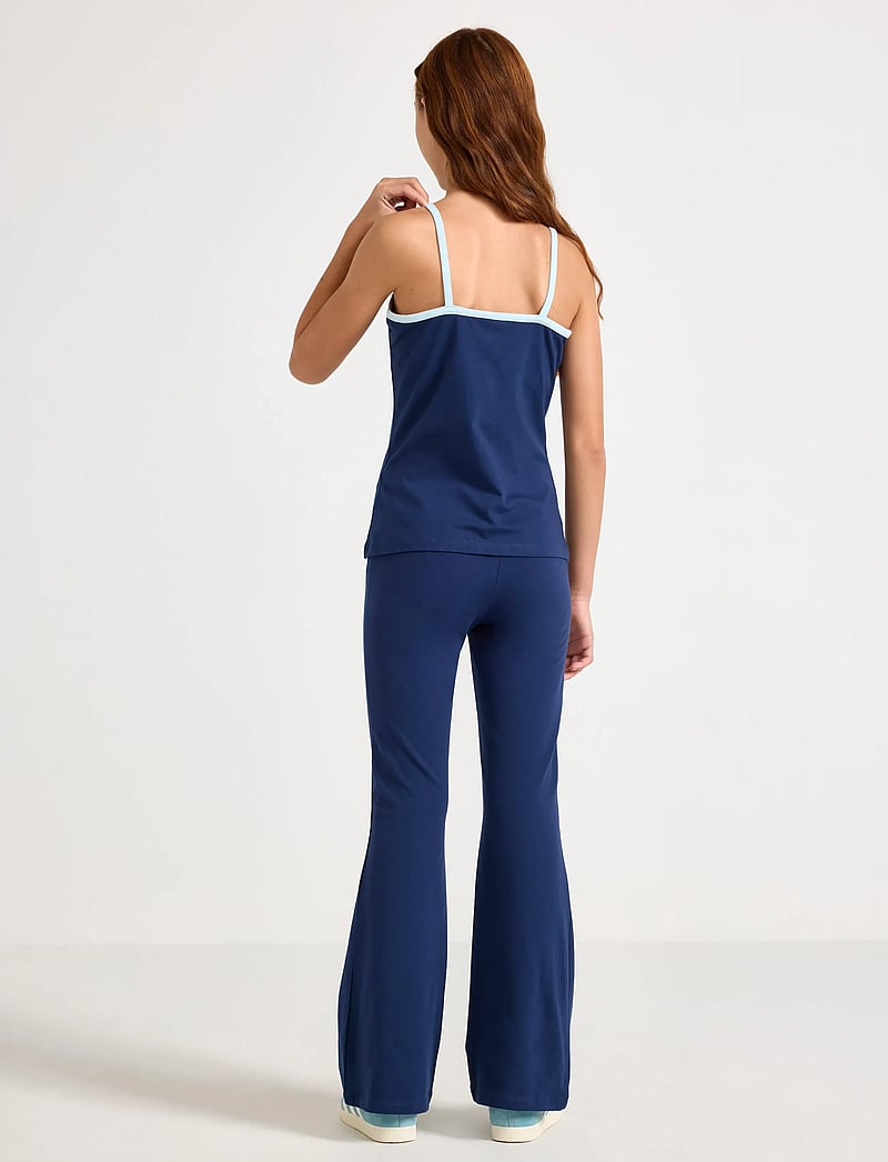 Lindex - 2pack strap tank top and yoga - linnen - blue - 3