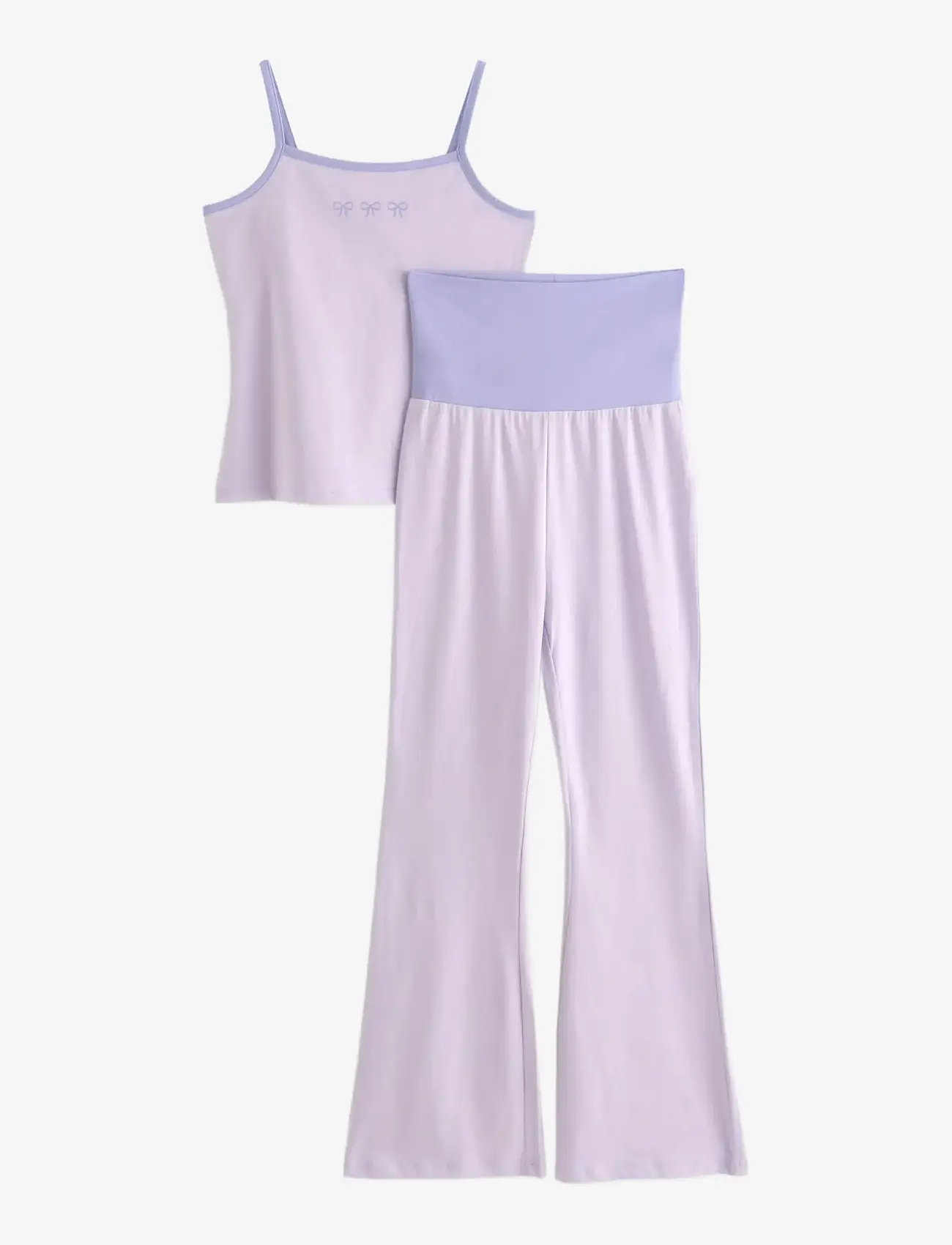 Lindex - 2pack strap tank top and yoga - tanktops - lilac - 1