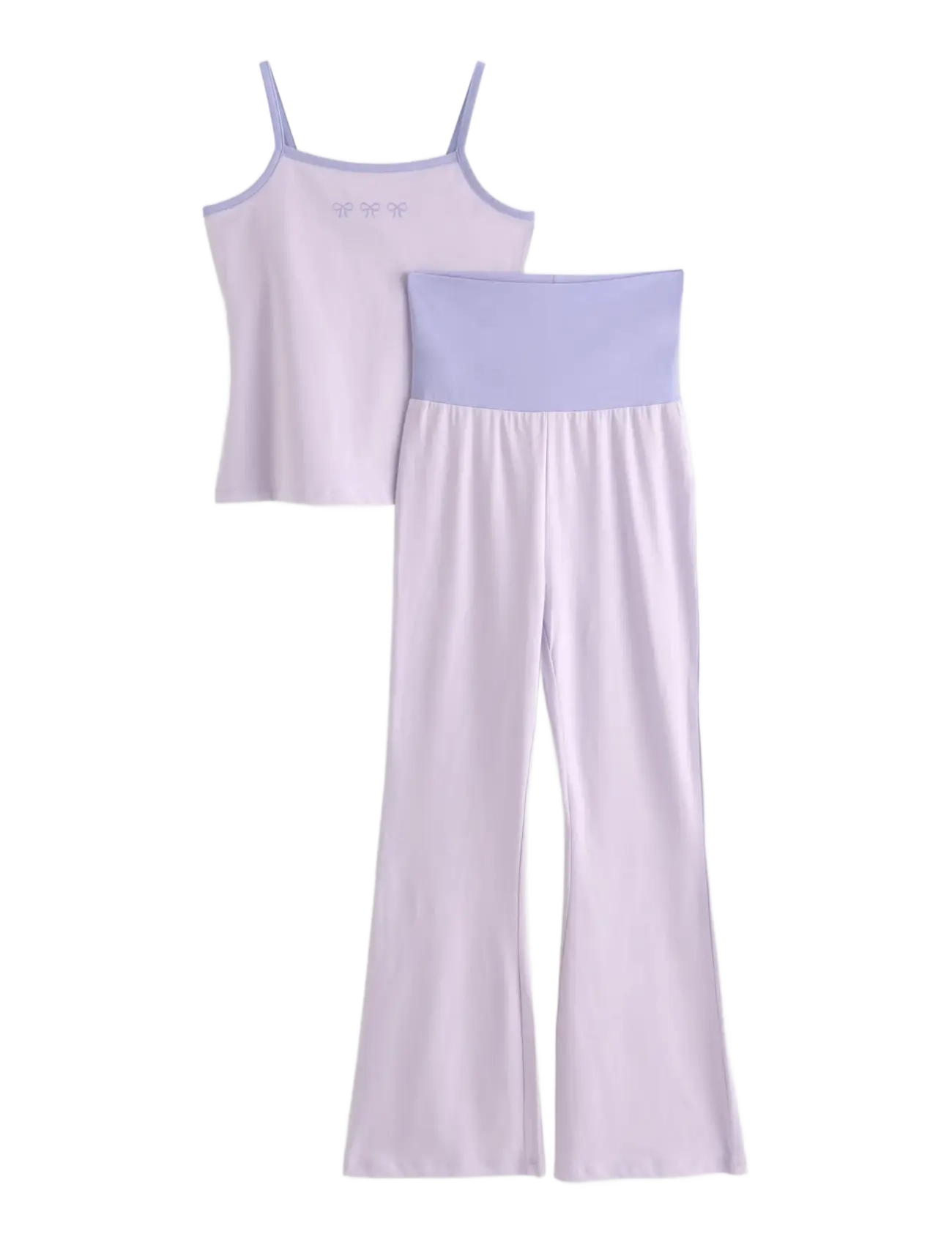 Lindex 2pack strap tank top and yoga - Kleidung - LILAC / purple