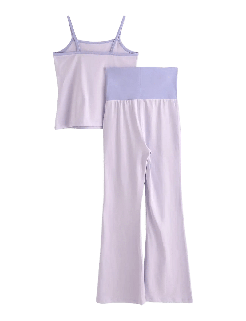 Lindex - 2pack strap tank top and yoga - tanktops - lilac - 2