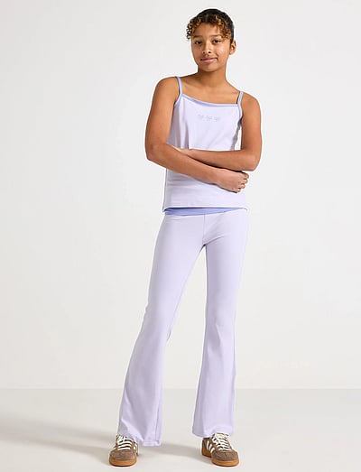 Lindex 2pack strap tank top and yoga - Komplektai su marškinėliais trumpomis rankovėmis - LILAC / purple