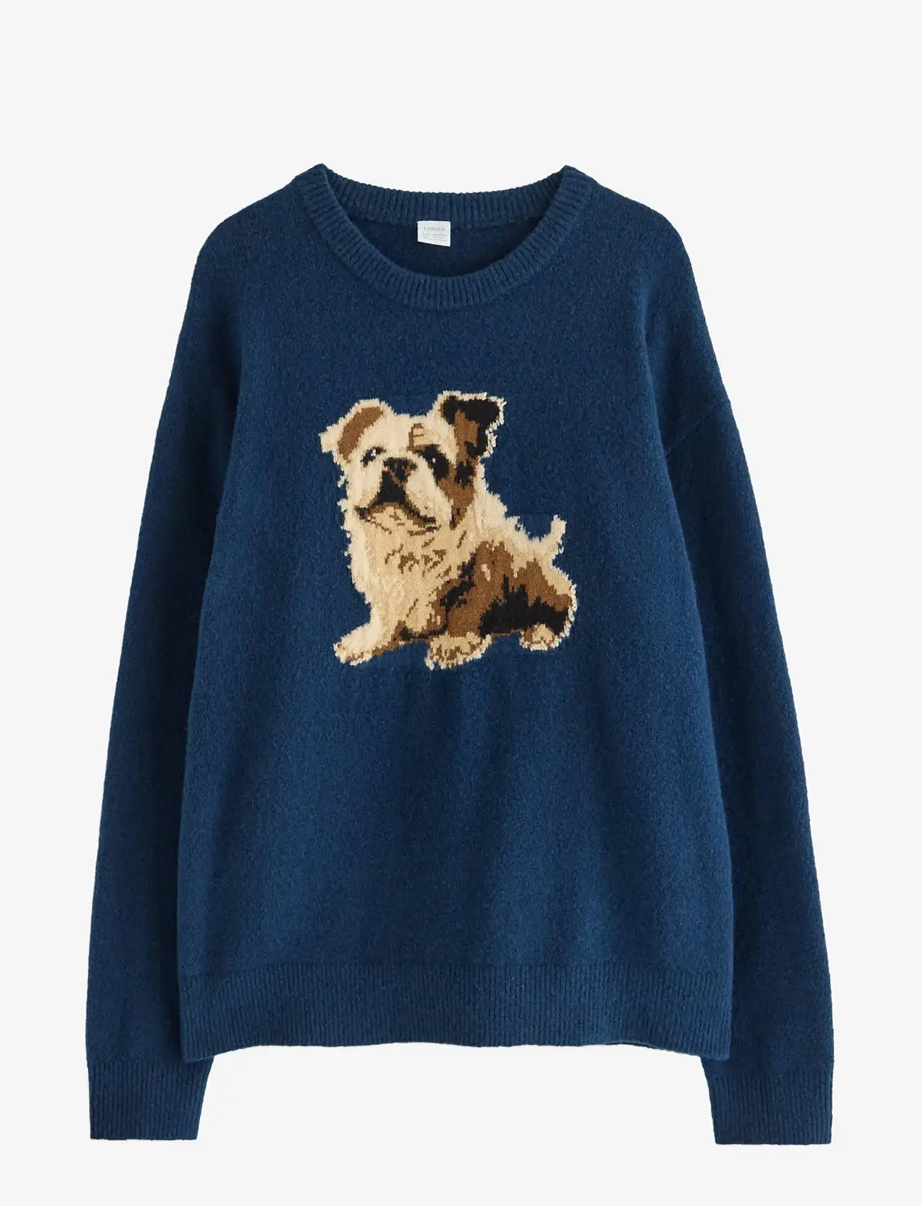 Lindex - Stickad tröja - trøjer - dark blue - 1