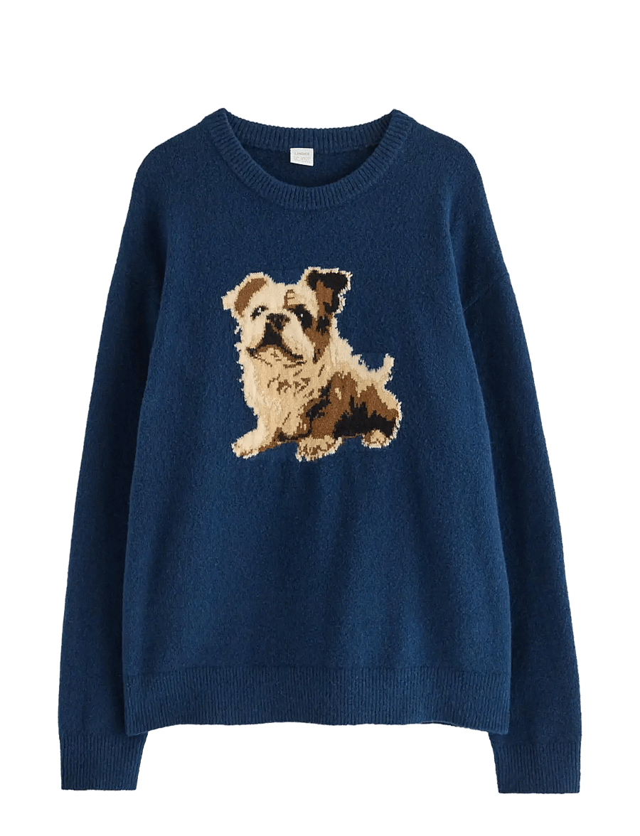 Lindex - Stickad tröja - pullover - dark blue - 1